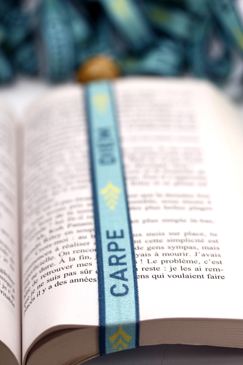 (image pour) Marque Page Elastique Carpe Diem